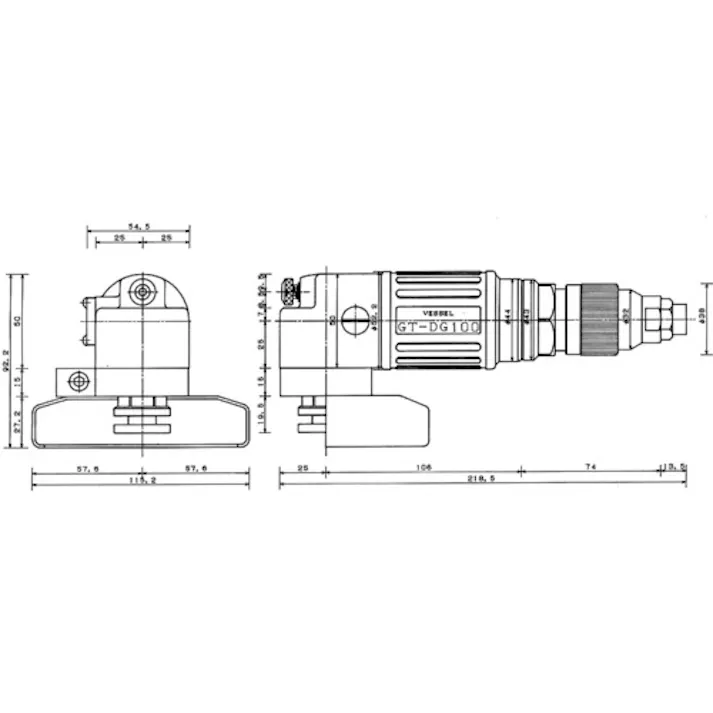 【CAINZ-DASH】ベッセル エアーディスクグラインダーGTDG100 GT-DG100【別送品】