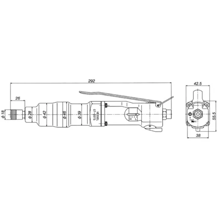 【CAINZ-DASH】ベッセル 衝撃式 トルクコントロールエアードライバー GTS5TS 最大締付トルク9.8 GT-S5TS【別送品】