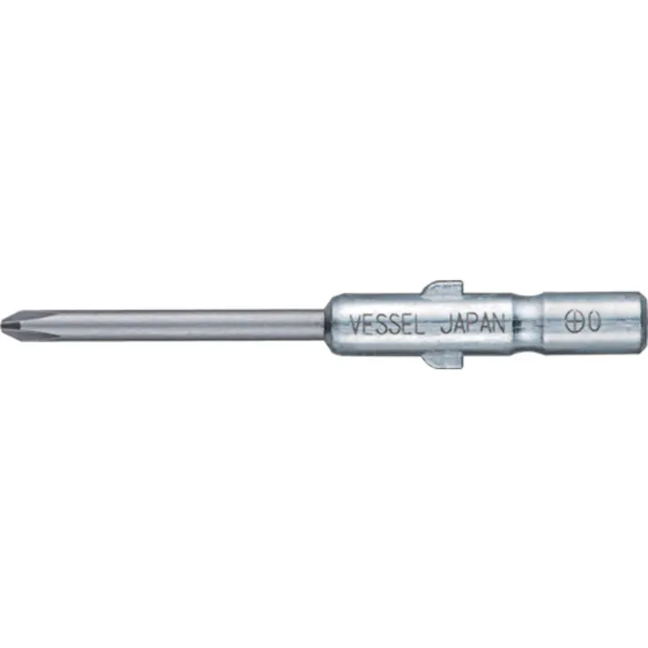 【CAINZ-DASH】ベッセル ショックレスビット DS73(+)00×1.5×40 シャンク径4mm DS73-00-1.5-40【別送品】