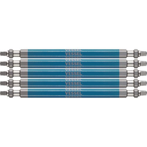 ベッセル 剛彩ビット 5本組 (両頭スクエア) SQ3×110mm GS5P-44 両頭ドライバービット ベッセル 剛彩ビット 5本組 (両頭スクエア) SQ3×110mm GS5P-44 両頭ドライバービット