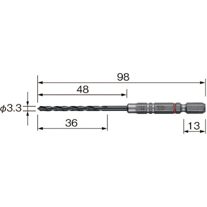 【CAINZ-DASH】ベッセル クッションドリル鉄工用ＡＭＤ　３．３ｍｍ AMD-3.3【別送品】