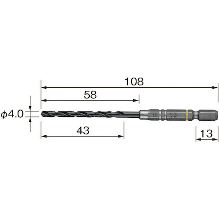 【CAINZ-DASH】ベッセル クッションドリル鉄工用AMD 4.0mm AMD-4.0【別送品】