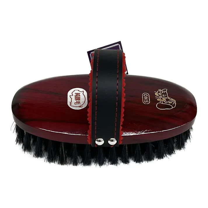 岡野製作所 高級豚毛ブラシ 中 犬用