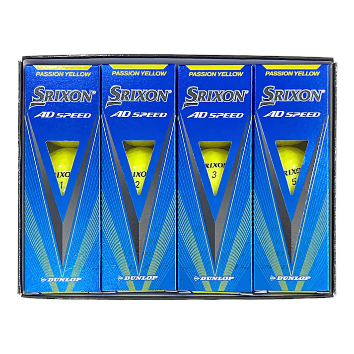ダンロップ ゴルフボールSRIXON スリクソン ゴルフボール AD S球入EED イエロー 12球入