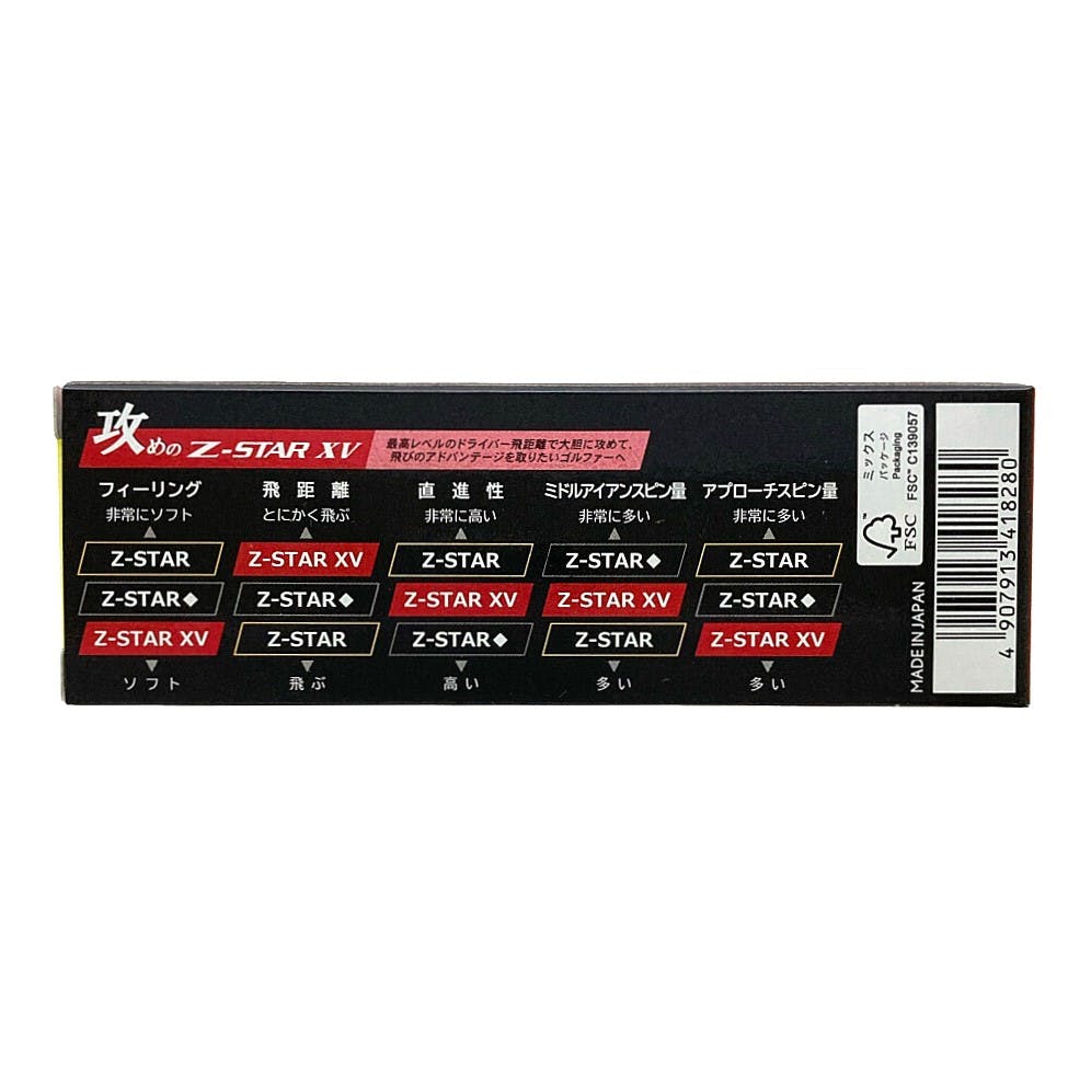 ダンロップ ソリクソン SRIXON ゴルフボール Z-STARXV 2025