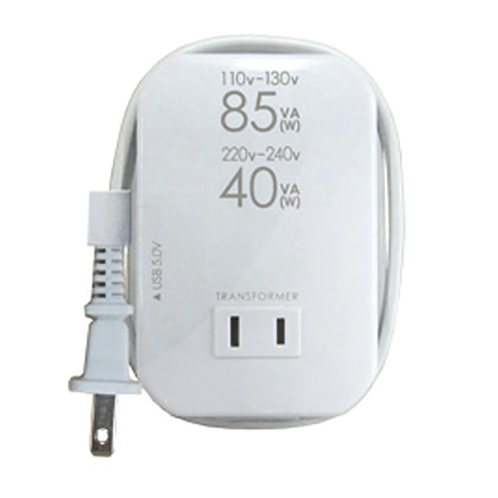 【かい】変圧器2個 カシムラ 海外用薄型2口変圧器USB WT-76M | 電線・電材 通販