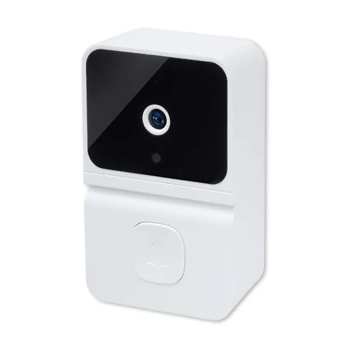 カシムラ スマート呼び出しホン KJ-197 防犯 どこでもスマホ通知 充電池内蔵 配線不要 ワイヤレス利用可 30万画素