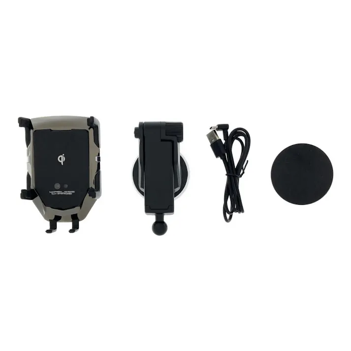 カシムラ Qi自動開閉ホルダー 4アーム 手帳対応 吸盤取り付け KW-36