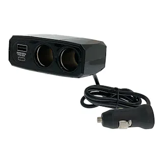 カシムラ 2連セパレートトソケット PD30W/リバーシブルUSB自動判定 KX-247