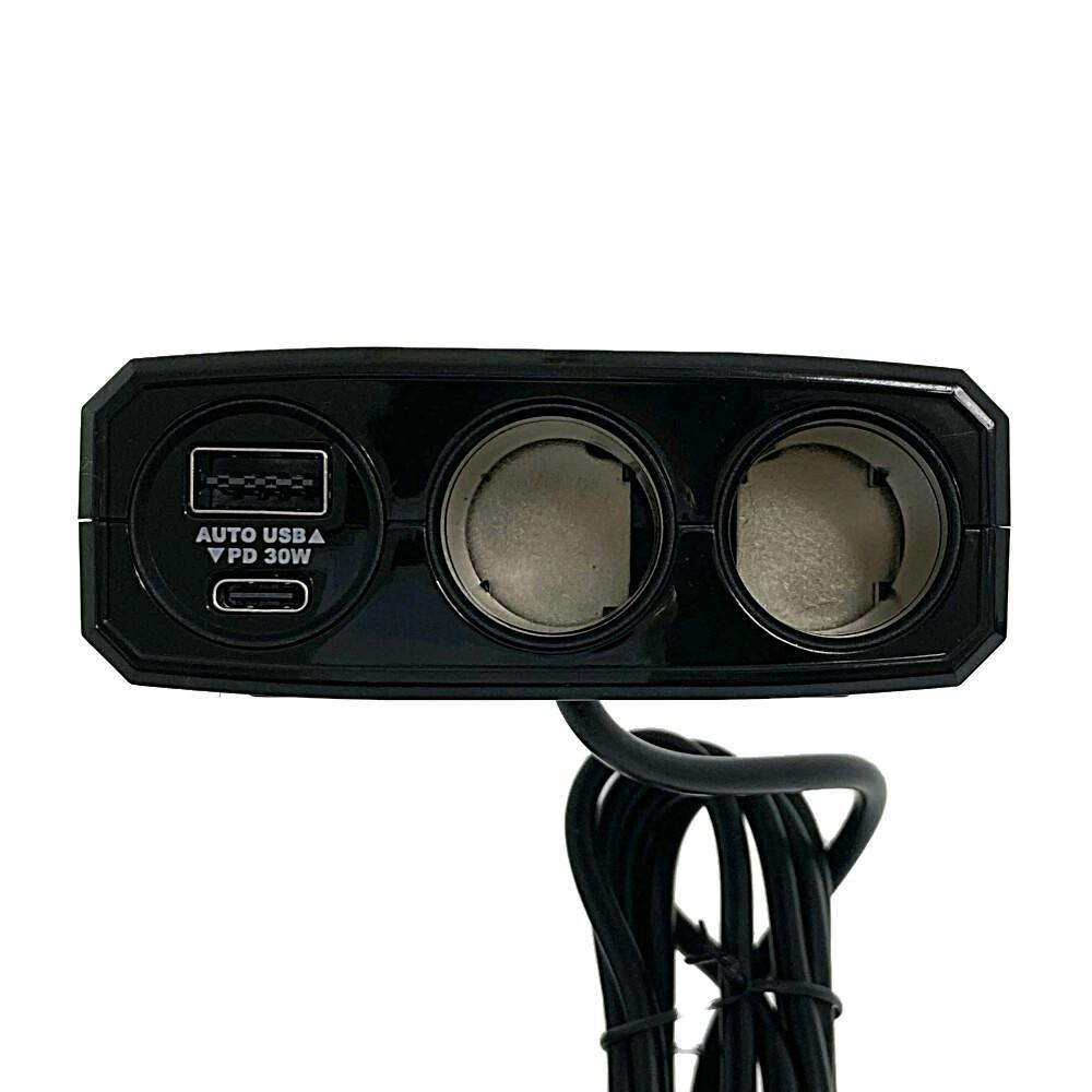 あ〜きゃん♬さん専用　2口 カシムラ 2連セパレートトソケット PD30W/リバーシブルUSB自動判定 KX