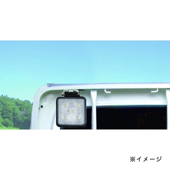 カシムラ LEDワークライト 角 ブラック ML-2
