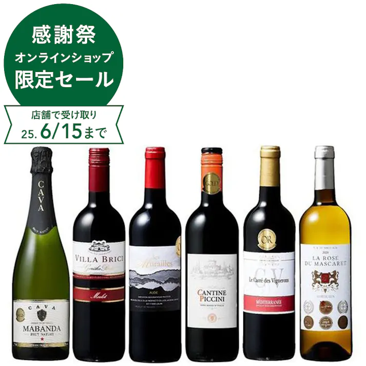 ヨーロッパ周遊!赤白泡金賞6本セット