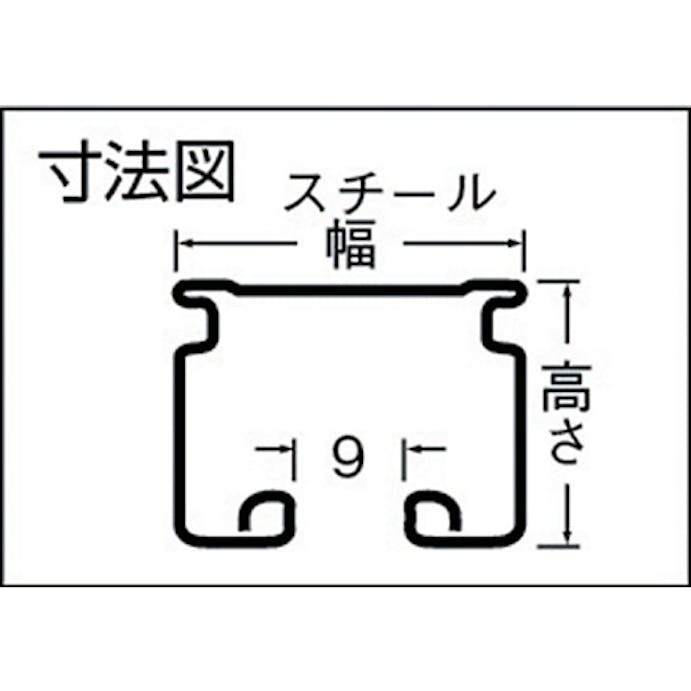 【CAINZ-DASH】岡田装飾金物 カーテンレール　Ｄ３０レール２ｍスチール 12L20-SL【別送品】