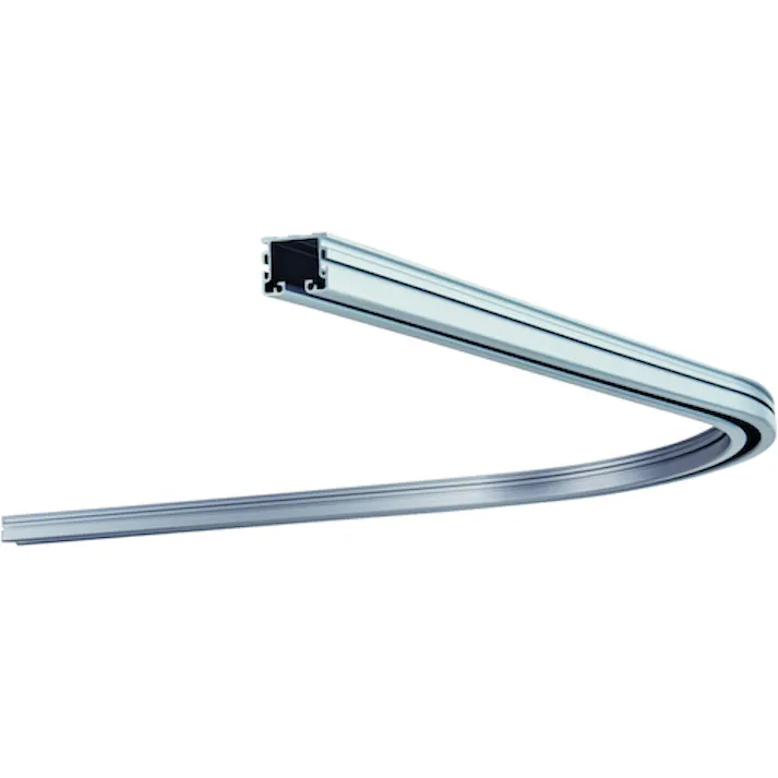 【CAINZ-DASH】岡田装飾金物 カーテンレール D30隙間シートカーブレール800×800×300Rアルミ 11L01-AS【別送品】