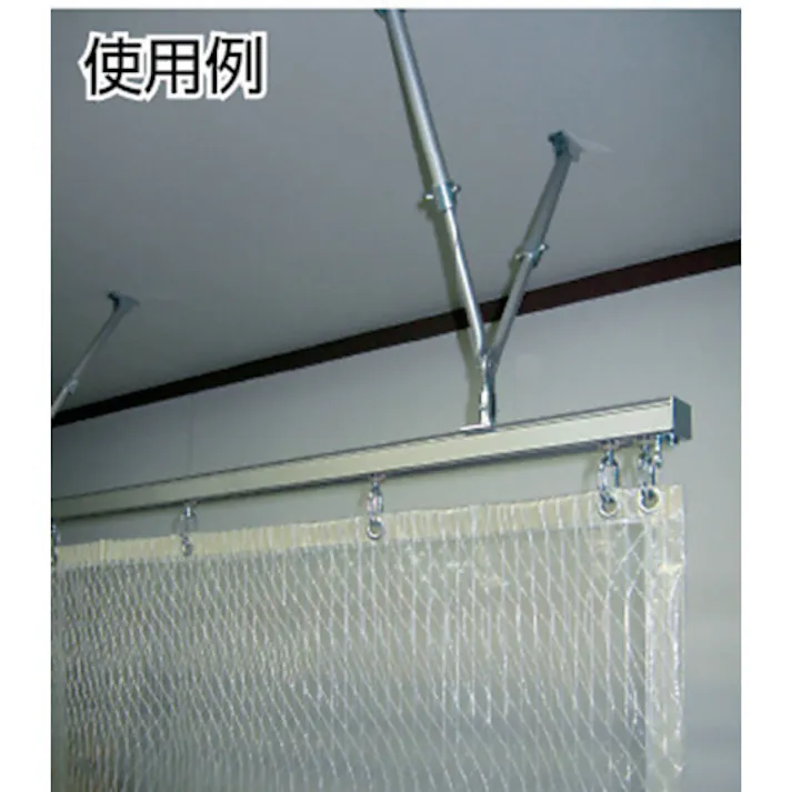 【CAINZ-DASH】岡田装飾金物 カーテンレール D40伸縮吊棒1000(600~1000mm) 15Y93【別送品】