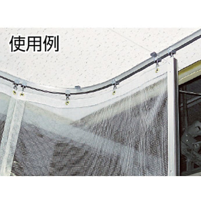 【CAINZ-DASH】岡田装飾金物 カーテンレール　ベンダーレール４ｍ　アルミ 19L40-AS【別送品】