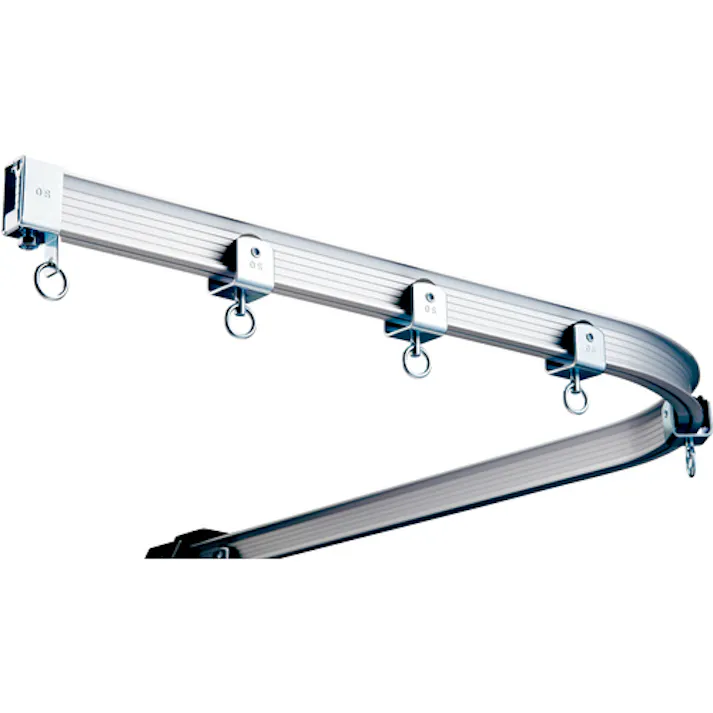 【CAINZ-DASH】岡田装飾金物 カーテンレール ベンダーレール4m アルミ 19L40-AS【別送品】