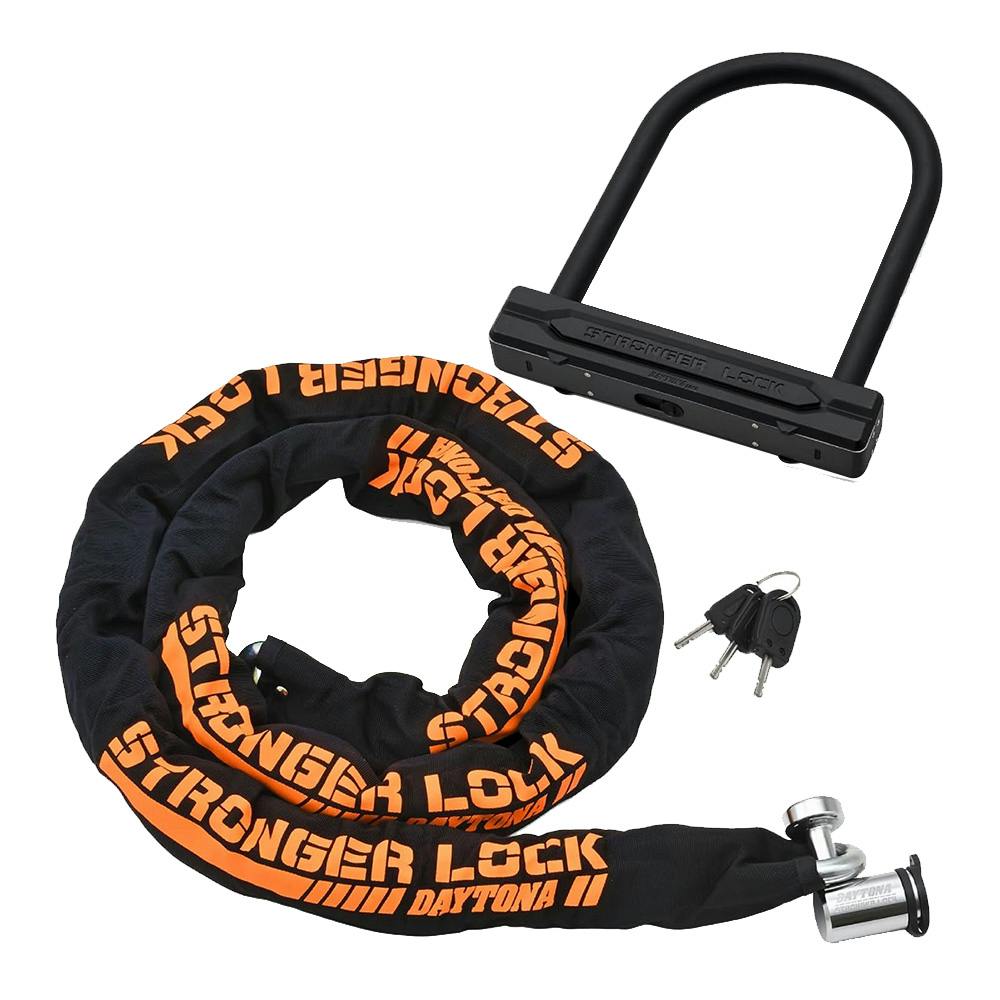 デイトナ ストロンガーロックセット チェーン2.0＋U字ロック 31253