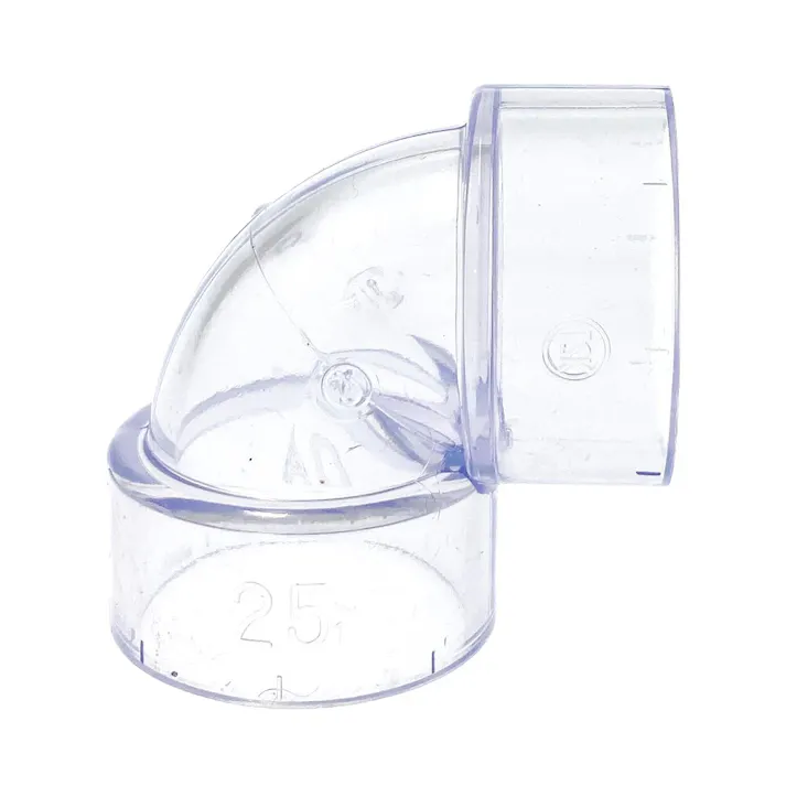 透明DA継手90度エルボ DL25