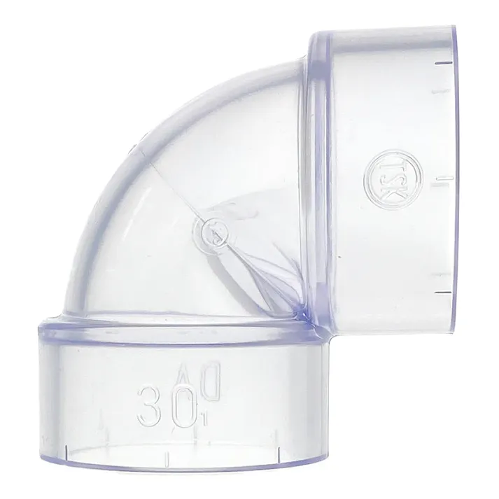 透明DA継手90度エルボ DL30