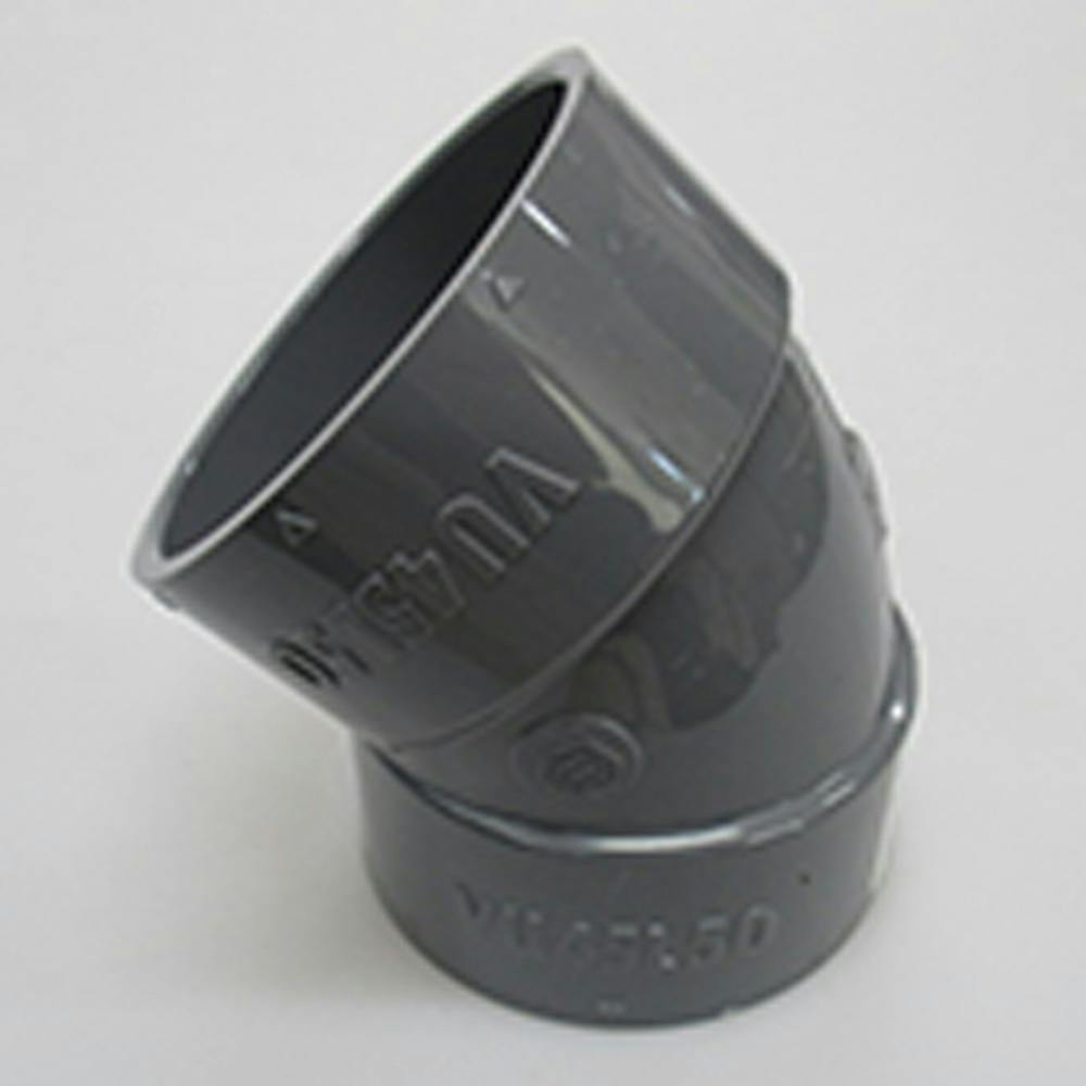 VU45°エルボ VU-45L50 塩ビ給水管 VU45°エルボ VU-45L50 塩ビ給水管