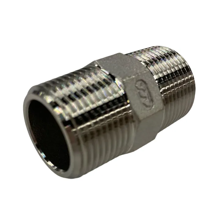 ステンレス継手 6角ニップルP6角Ni3/8【別送品】