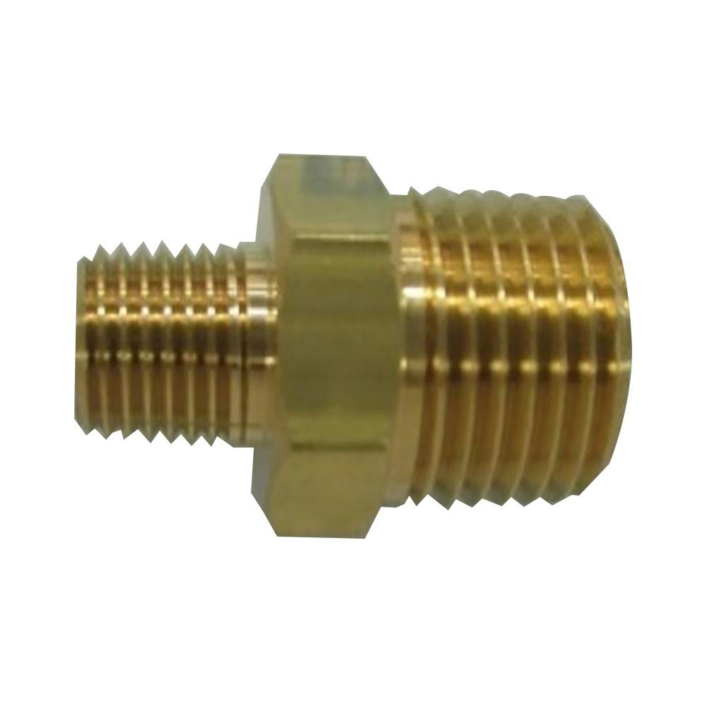 黄銅製六角ニップルPTN0810(1/4x3/8) 鋼管・支持金具 黄銅製六角ニップルPTN0810(1/4x3/8) 鋼管・支持金具