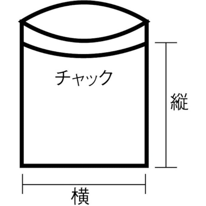 【CAINZ-DASH】生産日本社 チャック付ポリ袋　ユニパック（厚手）　Ｇ－８　透明　縦２００×横１４０×厚さ０．０８ｍｍ　１００枚入 G-8【別送品】