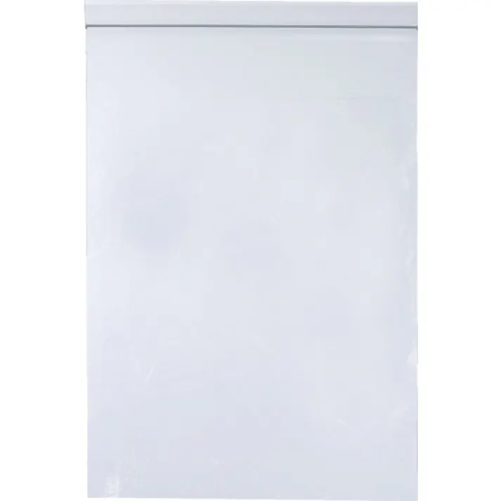 【CAINZ-DASH】生産日本社 チャック付ポリ袋 ユニパック(厚手) L-8 透明 縦480×横340×厚さ0.08mm 100枚入 L-8【別送品】