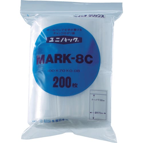生産日本社 チャック付ポリ袋 ユニパック MARK-8J 透明 縦340×横240×厚さ0.08mm 100枚入 MARK-8J チャック付ポリ袋 生産日本社 チャック付ポリ袋 ユニパック MARK-8J 透明 縦340×横240×厚さ0.08mm 100枚入 MARK-8J チャック付ポリ袋