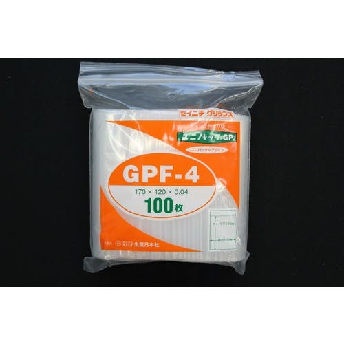 ワッパ❗️material-G B-10×5袋 CAINZ-DASH】生産日本社 チャック袋 「ユニパックGP」GP Fー4