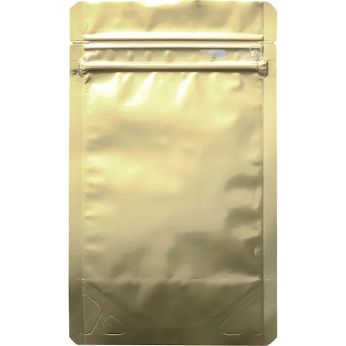 【CAINZ-DASH】生産日本社 「ラミジップ」 アルミカラースタンドタイプ 金 130×100+30 (50枚入) AL-1013GD【別送品】