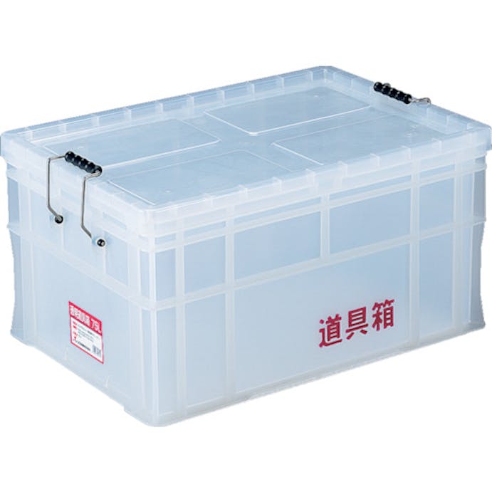 【CAINZ-DASH】リス興業 透明道具箱　７５Ｌ N-75L【別送品】