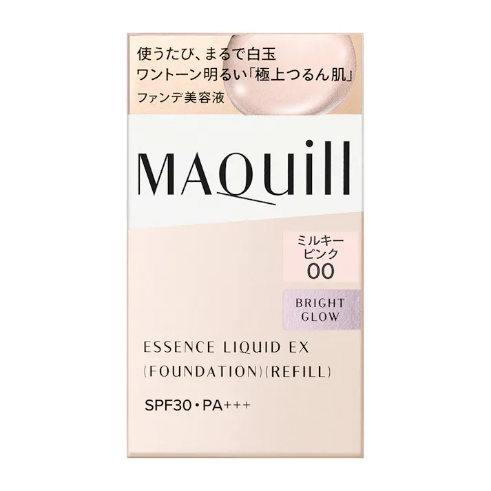 マキアージュ エッセンスリキッドEX ファンデーション レフィル ミルキーピンク00 ブライトグロウ SPF30 PA+++