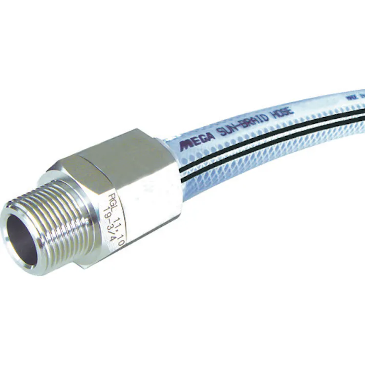 【CAINZ-DASH】十川産業 MEGAサンブレーホース 15×22mm 30m (専用継手付) SB-15-30-TH-15-1/2B【別送品】