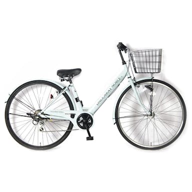 【自転車】《サイモト自転車》20年モデル ダカラットノーベルシティ27 6SPD LEDオートライト ブルー(販売終了)