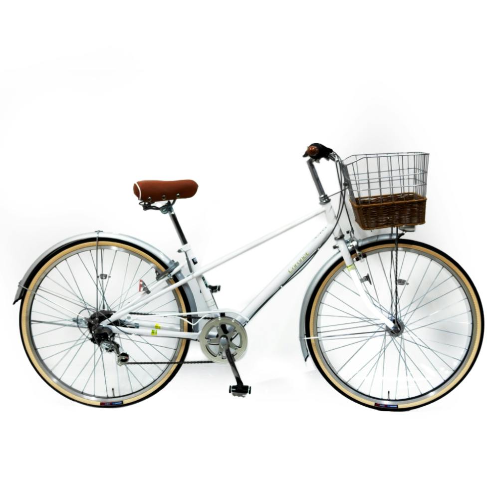 【自転車】《サイモト自転車》コロネット シティ 26インチ HD-BAA ホワイト