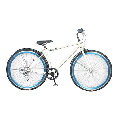 【自転車】《サイモト自転車》アーデル 700C 外装6段 ホワイト(販売終了)