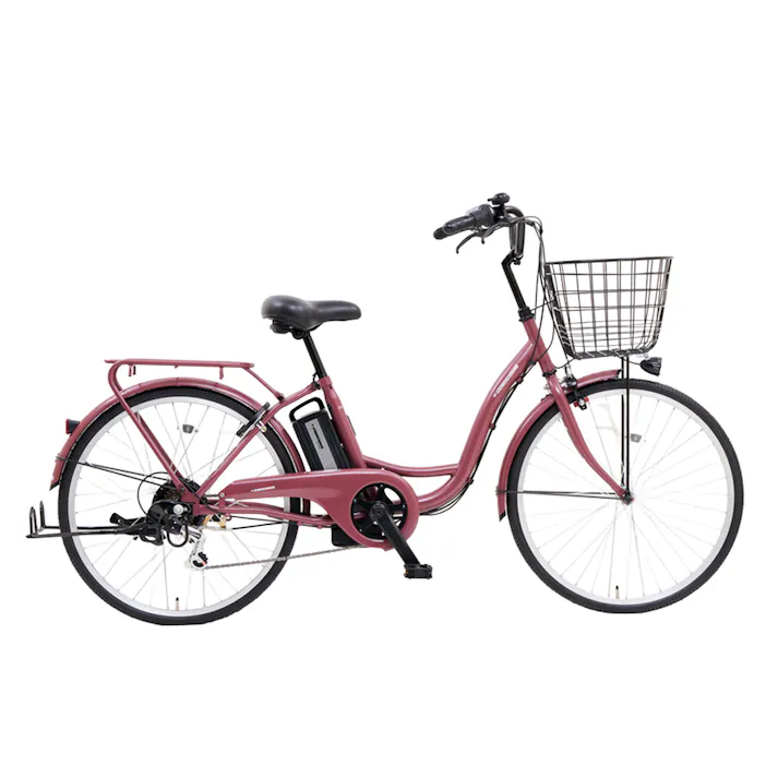 電動アシスト自転車 e-CONSCIOUS イーコンシャス COCOTTE ココット 24インチ 外装6段 マットチェリー