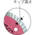 【CAINZ-DASH】モトユキ ダイヤモンドカッター　グローバルソー　ナベピタ（乾式）　外径１０５ｍｍ NP-105【別送品】