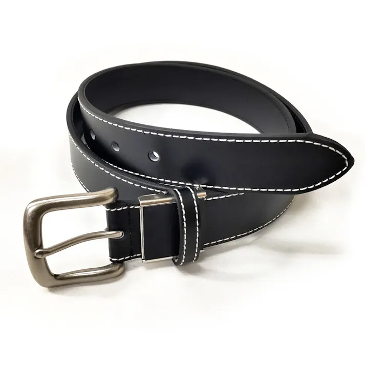 伸縮カジュアルベルトブラック 35mm