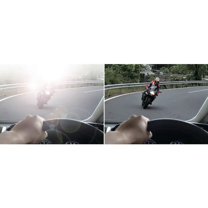 【CAINZ-DASH】アックス 偏光クリップオングラス AS-7P ブルー AS-7P BU【別送品】