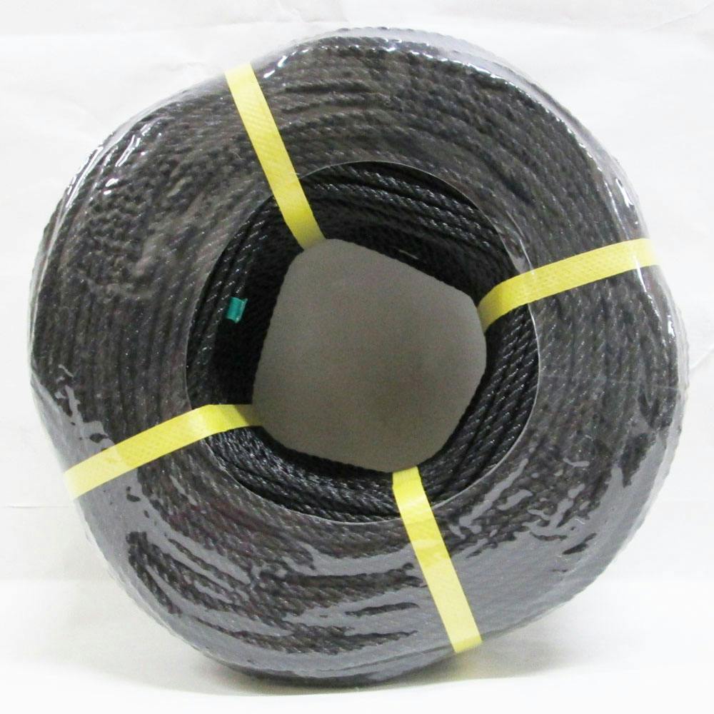 ポリエチレンロープ 黒 3mm×200m 丸三産業 - 梱包、テープ
