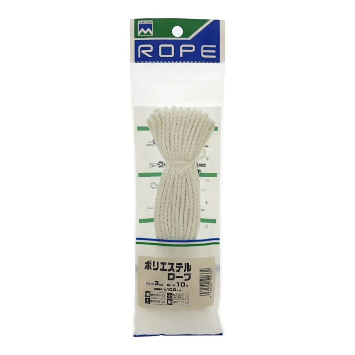 ポリエステルロープ (約)径3mm×長さ10m