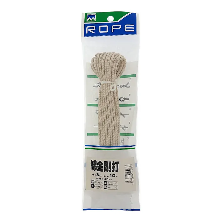 綿金剛打ロープ (約)径3mm×長さ10m