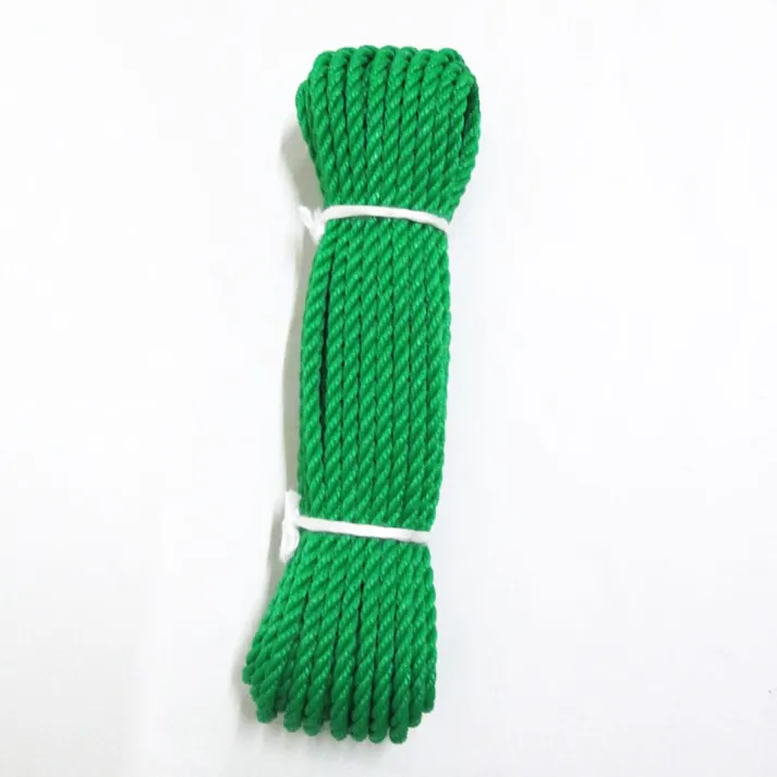 ポリエチレンロープ 緑 (約)径5mm×長さ10m