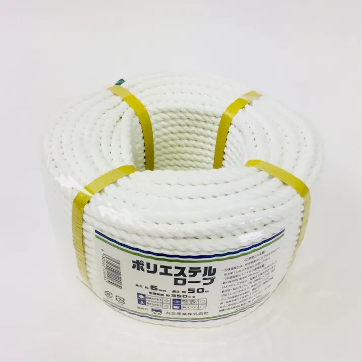 ポリエステルロープ (約)径6mm×長さ50m