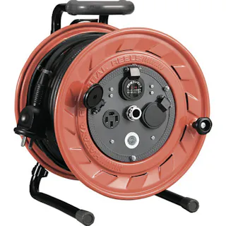 【CAINZ-DASH】ハタヤリミテッド 三相200V型コードリール 3.5スケア電線 30m アース付 LP-332M【別送品】