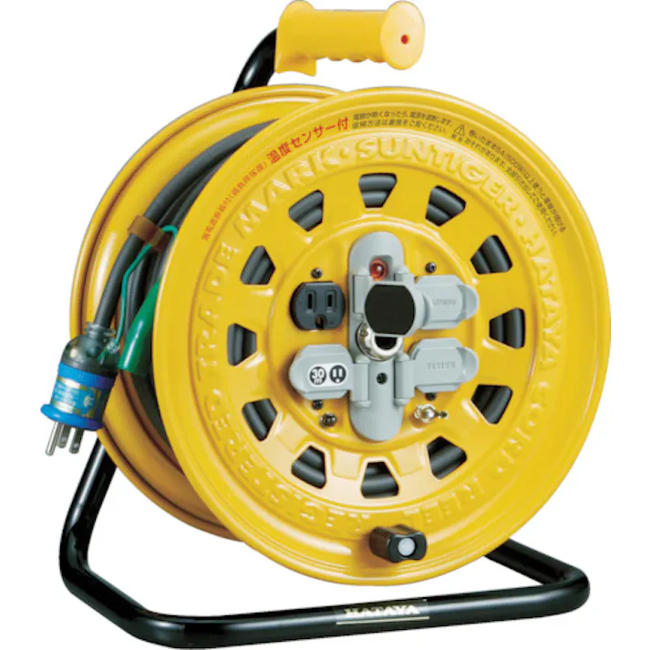【CAINZ-DASH】ハタヤリミテッド 温度センサー付コードリール 単相100V 30m ブレーカー付 BG-30S【別送品】