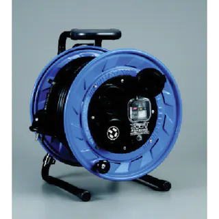 【CAINZ-DASH】ハタヤリミテッド 三相200V型屋外用コードリール 30m アース・ブレーカー付 BFS-302M【別送品】